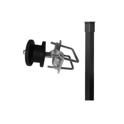 Pagar Pos Bulat Dan Persegi Hitam Nylon Roller 4 Inch Galvanis