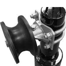 Nylon Rod Black Roller 4 Inch Galvanis Bulat Dan Persegi