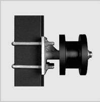 Nylon Rod Black Roller 4 Inch Galvanis Bulat Dan Persegi