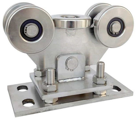 SS304 68mm Adjustable 5 Cantilever Gate Wheel Untuk Track 80X80