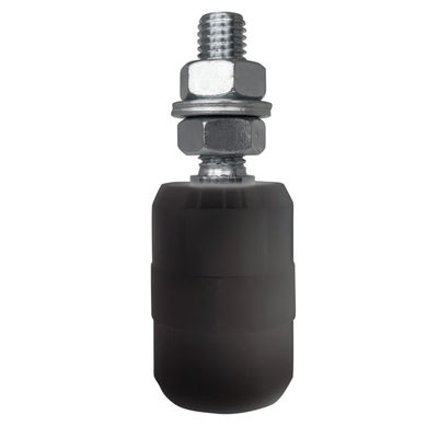 Nylon Dan Baja M14 Sliding Gate Guide Roller Hitam 40x60mm