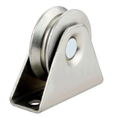 Q235 Y Groove Sliding Gate Wheel Seng Disepuh Perak