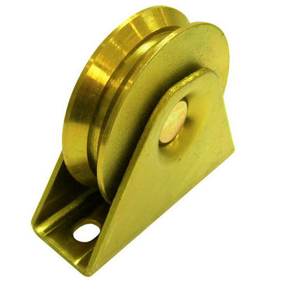 Q235 Y Groove Sliding Gate Wheel Seng Disepuh Perak