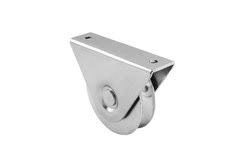 2 Inches Seng Disepuh Y U V Groove Sliding Gate Wheel Dengan Bracket