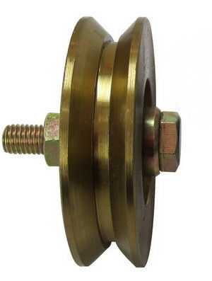 Q235 Metal Y Groove Sliding Gate Wheel Dengan Baut