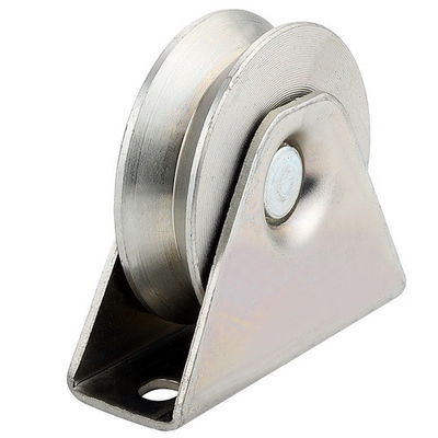 Steel V Groove Sliding Gate Wheel Q235 Logam 38mm - 200mm