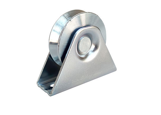 Steel V Groove Sliding Gate Wheel Q235 Logam 38mm - 200mm
