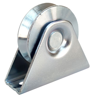 Steel V Groove Sliding Gate Wheel Q235 Logam 38mm - 200mm