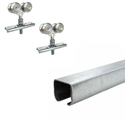 Track Pintu Gantung Besi Galvanis Untuk Sistem Track Roller Gantung