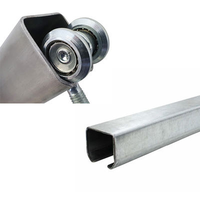 Track Pintu Gantung Besi Galvanis Untuk Sistem Track Roller Gantung