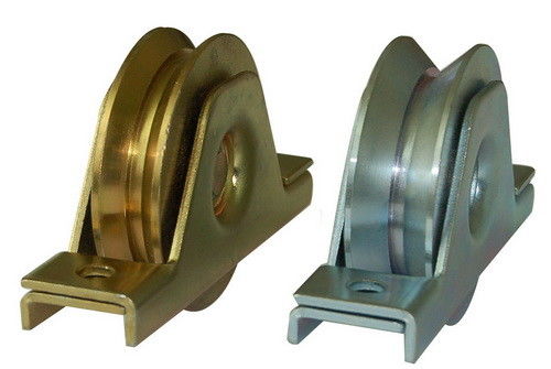 baja Q235 rol roda gerbang geser dengan alur Y
