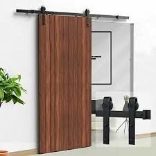 Kit Perangkat Keras Pintu Gudang Geser Kokoh Tugas Berat Super Lancar dan Tenang Sederhana dan Mudah Dipasang Cocok Pintu Lebar 60&quot;