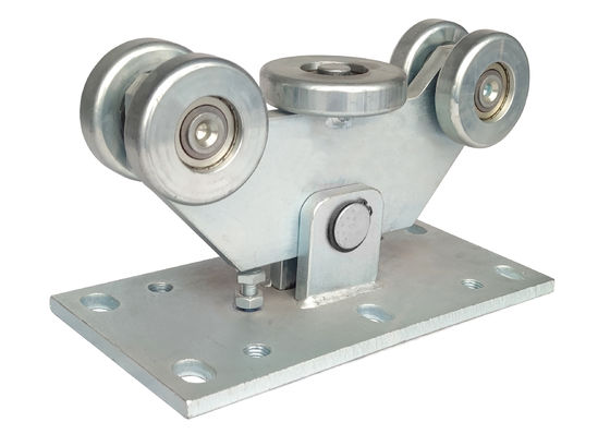 Besi Q235 Cantilever Gate Carriage Wheel Kit Sistem Tugas Berat