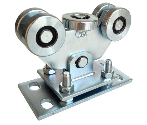 Besi Q235 Cantilever Gate Carriage Wheel Kit Sistem Tugas Berat