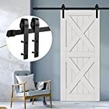 8ft Lembaran Berlapis Seng Roda Pintu Gudang Ganda Sangat Tenang