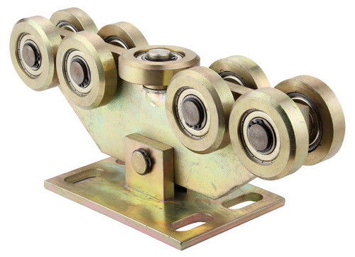 Zinc Silver Cantilever / Sliding Gate Roller Carriage Tugas Berat