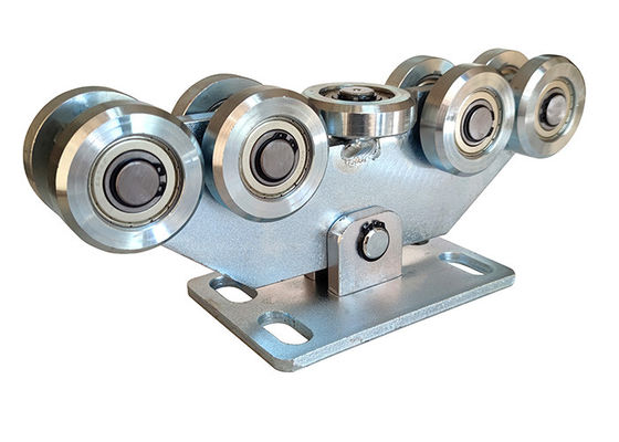 Zinc Silver Cantilever / Sliding Gate Roller Carriage Tugas Berat