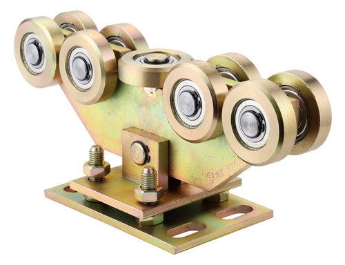 Roda Gerbang Kantilever Tugas Berat 68mm Seng Putih Seng Kuning